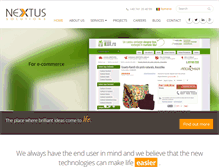 Tablet Screenshot of nextus-solutions.com